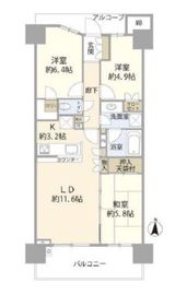 ザ・ミッドランドアベニュー 2階 間取り図