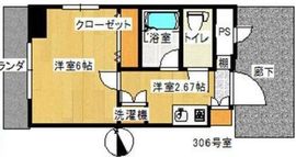 パークサイド芝大門 306 間取り図