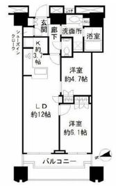 富久クロスコンフォートタワー(Tomihisa Cross)  25階 間取り図