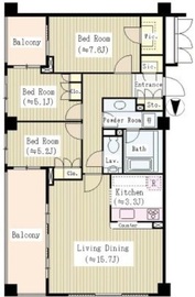 ガーデンコートT 407 間取り図