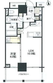 パークタワー西新宿エムズポート 7階 間取り図