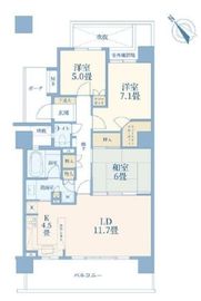 シエルズガーデンエールタワー 17階 間取り図