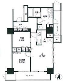 五番町マンション 6階 間取り図