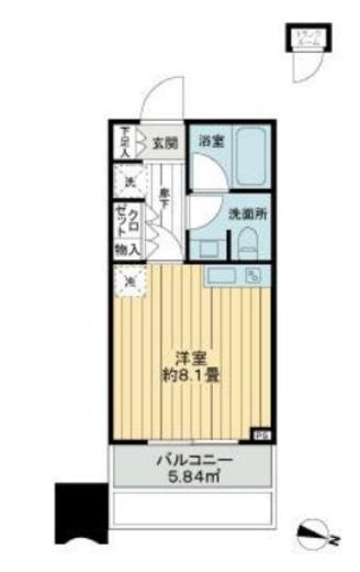 シティタワー大井町 5階 間取り図