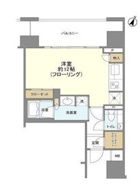 クレヴィア新宿若松町 12階 間取り図