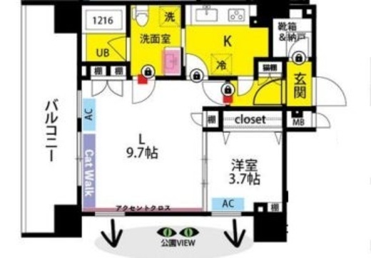 アーバネックス小石川春日 202 間取り図