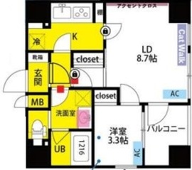 アーバネックス小石川春日 203 間取り図