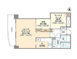 イーストコア曳舟二番館 39階 間取り図