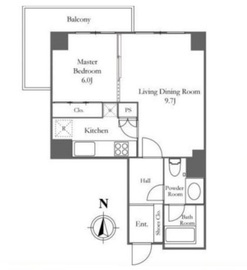 南青山パークマンション 5階 間取り図