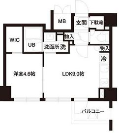 レジディア白金高輪 402 間取り図