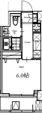 レジデンス高輪台 304 間取り図
