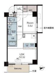 ラグゼナ東陽町 408 間取り図