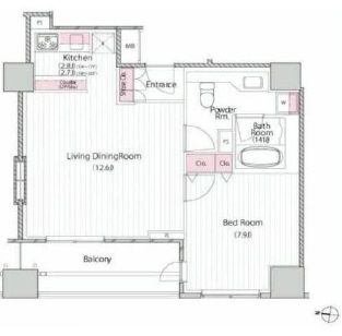 レグノ・セレーノ 14階 間取り図