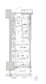 リビオレゾン上野根岸 2階 間取り図