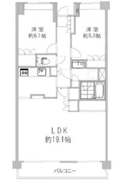 イーストパークス大島サザンスクエア 10階 間取り図