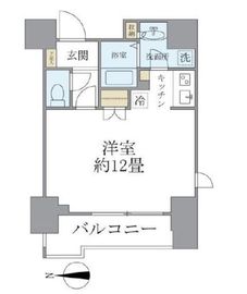 ヒューマンハイム新御徒町 1203 間取り図