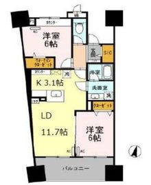 ロイヤルパークスシーサー南千住 707 間取り図