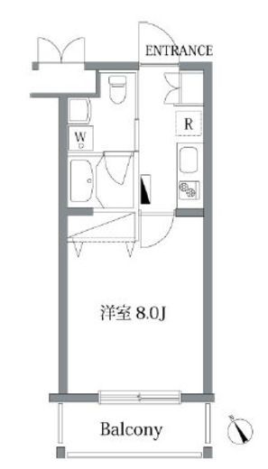 ガーデン荏原中延 503 間取り図