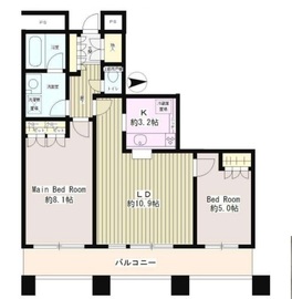 ディアマークスキャピタルタワー 702 間取り図