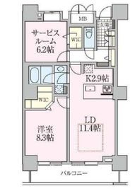 ロイヤルパークスタワー南千住 3603 間取り図