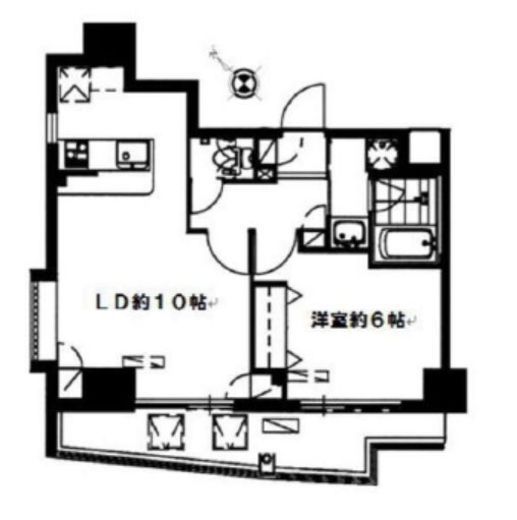 レジーナエビス 1301 間取り図