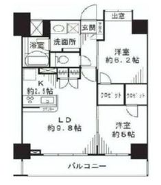 ドゥーエ東十条 103 間取り図