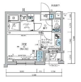 メインステージ信濃町 3階 間取り図