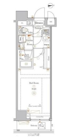 BPRレジデンス浅草 4階 間取り図
