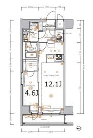 BPRレジデンス浅草 4階 間取り図