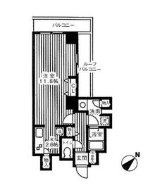 TKフラッツ渋谷 1408 間取り図