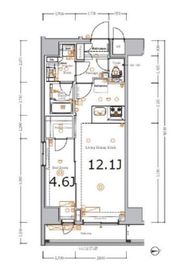 BPRレジデンス浅草 7階 間取り図