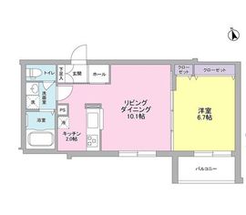 プレジオ桜丘 202 間取り図