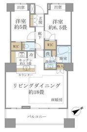 エアライズタワー 25階 間取り図