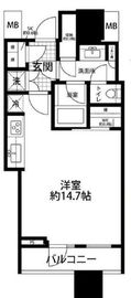 パークコート渋谷ザタワー 19階 間取り図