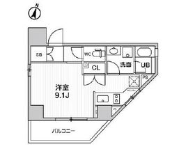 ドゥーエ東大前 303 間取り図