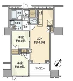 クレヴィア東京八丁堀新川ザ・レジデンス 11階 間取り図