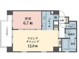 アムス四谷三丁目 505 間取り図