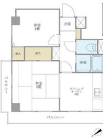 グランデュール六義園 401 間取り図