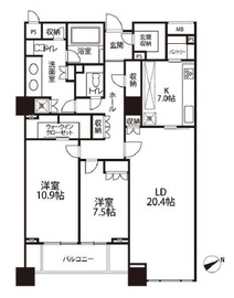 麻布台パークハウス 8階 間取り図