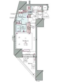 コンシェリア後楽園 HILLTOP SQUARE （ヒルトップスクエア） 3階 間取り図