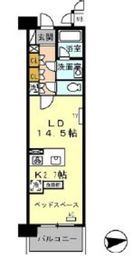 ロイヤルパークス西新井 423 間取り図