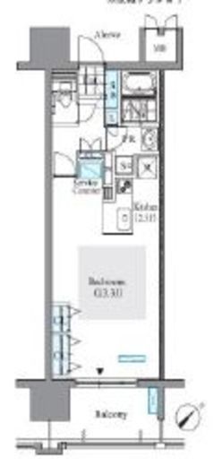 ロイヤルパークス豊洲 220 間取り図