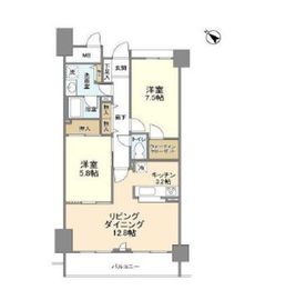 ブリリアントヨス 609 間取り図