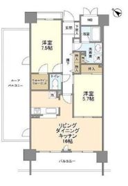 ブリリアントヨス 1101 間取り図