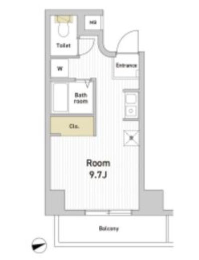 エスモア銀座イースト 401 間取り図