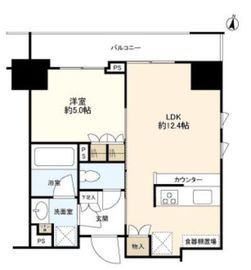 パークリュクス小石川 14階 間取り図