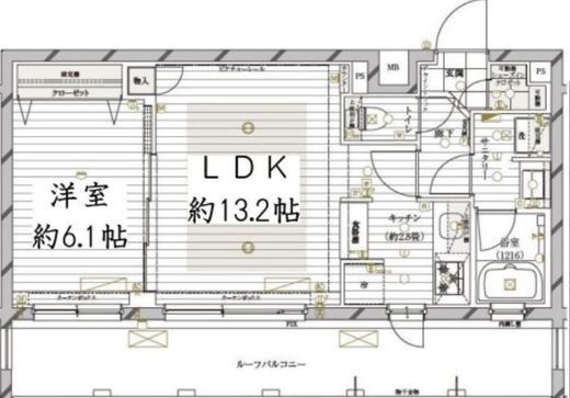 レガリス目黒西小山 4階 間取り図