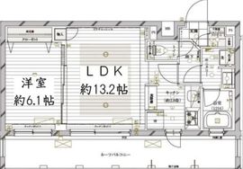 レガリス目黒西小山 4階 間取り図