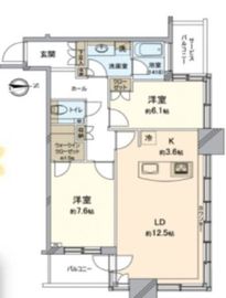 クレストプライムタワー芝 10階 間取り図