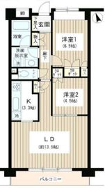 ラヴィーン等々力 305 間取り図